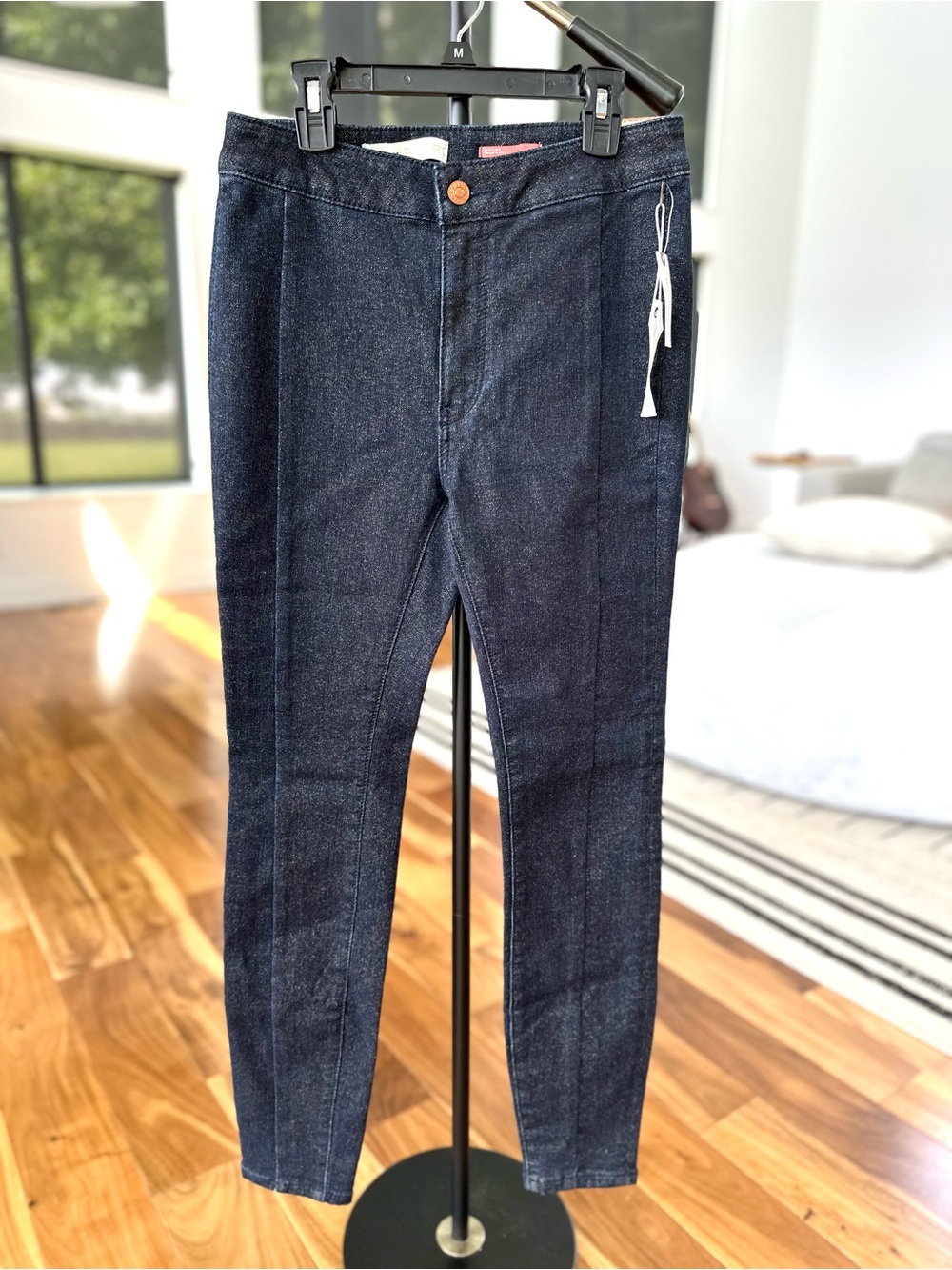 NWT! Anthropologie Pilcro High Rise Shimmering Denim Legging